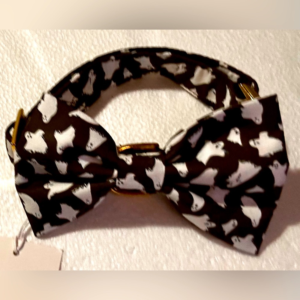 The Foggy Dog Ghosts w/Lady Bow Dog Collar (M)